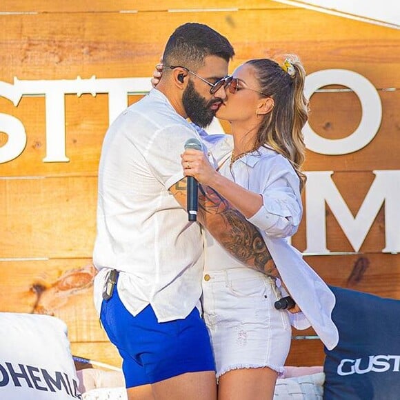 Andressa Suita e Gusttavo Lima já teriam decidido voltar a ficar juntos, diz colunista