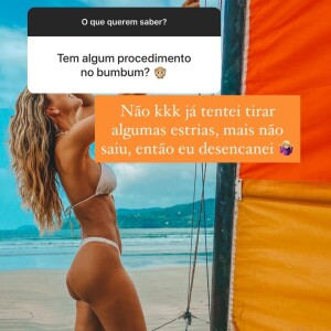 Biah Rodrigues responde pergunta sobre corpo no Instagram Stories