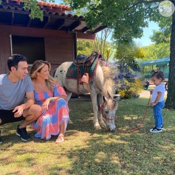 Ticiane Pinheiro e Cesar Tralli são pais de Manuella, nascida em julho de 2019