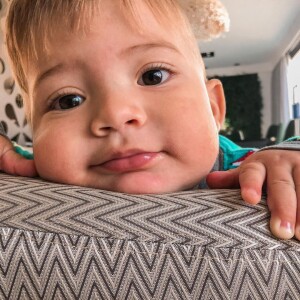 Gabi Brandt já é mãe do pequeno Davi Márcio, de um ano