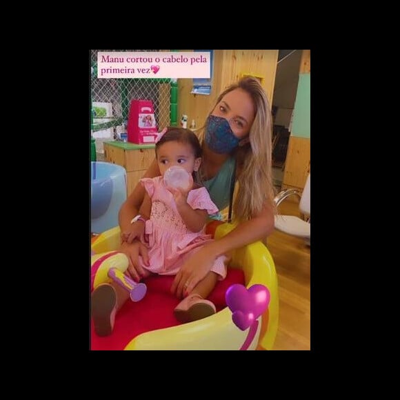 Filha de Ticiane Pinheiro, Manuella corta o cabelo pela primeira vez