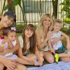 Filhas de Ticiane Pinheiro, Rafaella Justus e Manuella tiveram dia de lazer com o filho de Karina Bacchi, Enrico, de 3 anos