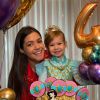 Thais Fersoza comemorou os 4 anos da filha, Melinda