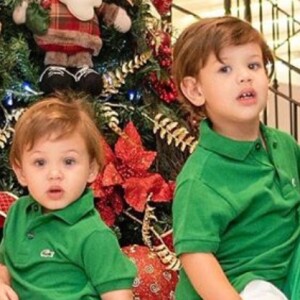 Andressa Suita exibe foto dos filhos no Natal