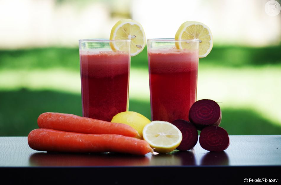 Suco detox é feito com frutas, legumes e hortaliças