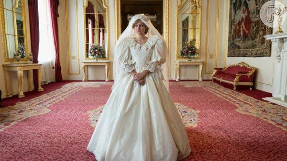 Vestido de noiva de Diana em 'The Crown'