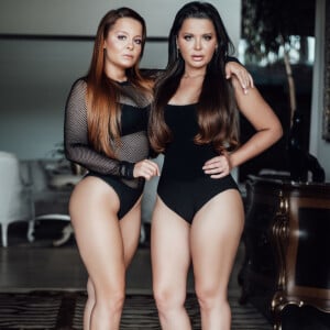 Maiara e Maraisa fazem ensaio sexy e exibem pernas em bodies