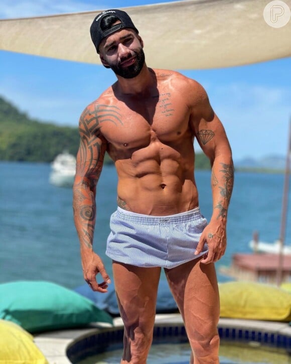 Corpo definido de Gusttavo Lima rendeu comentários de fãs no Instagram
