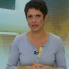 Sandra Annenberg apresenta o 'Jornal Hoje' desta sexta-feira, dia 14 de novembro de 2014, depois de sofrer acidente doméstico