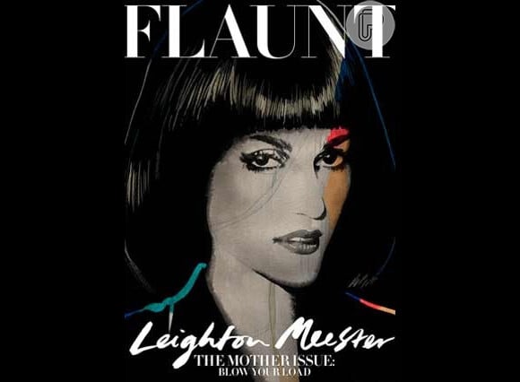 Leighton Meester na capa da revista 'Flaunt'
