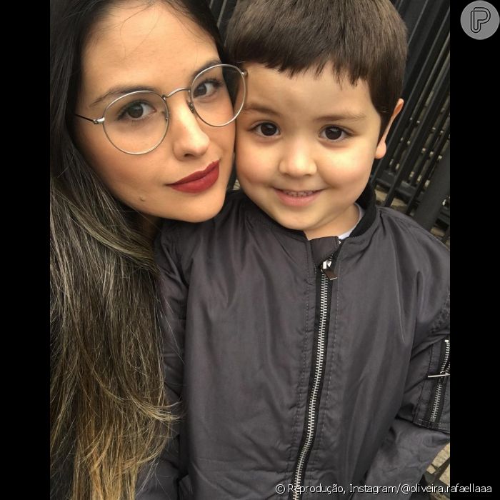 Filha mais velha de Cristiana Oliveira, Rafaella é mãe de Miguel, de 8 anos