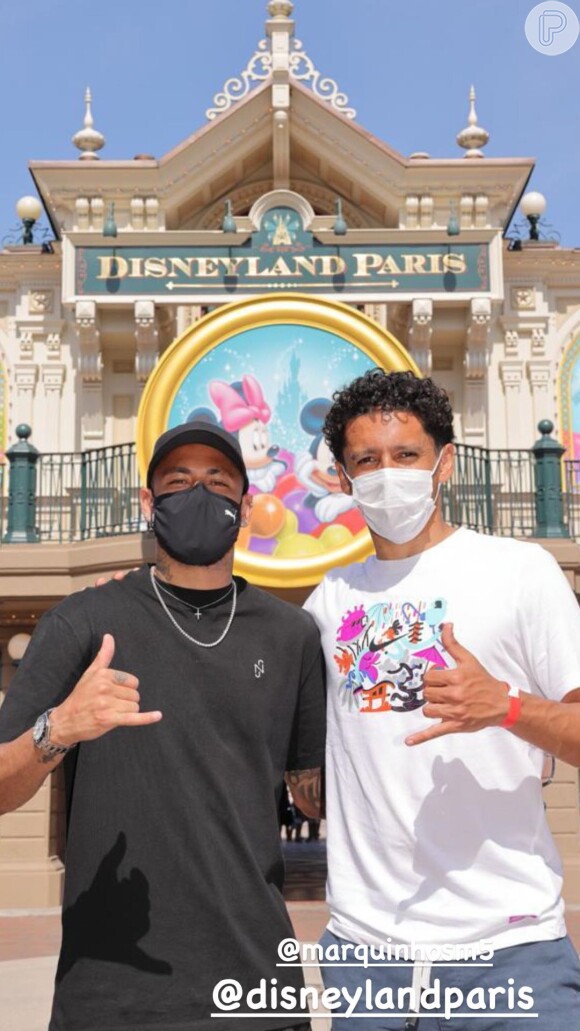 Neymar esteve na Disney no mesmo dia que Bruna Biancardi