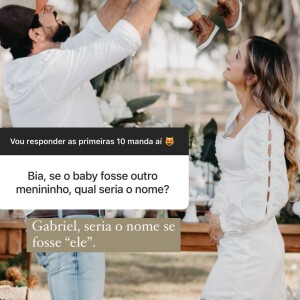 Biah revela que nome daria ao filho se estivesse grávida de outro menino