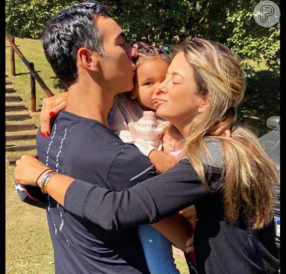Ticiane Pinheiro e Cesar Tralli são pais de Manuella, de 2 anos