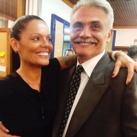 Filho de Glória Menezes e Tarcísio Meira, Tarcísio Filho em foto com a mulher, Mocita Fagundes