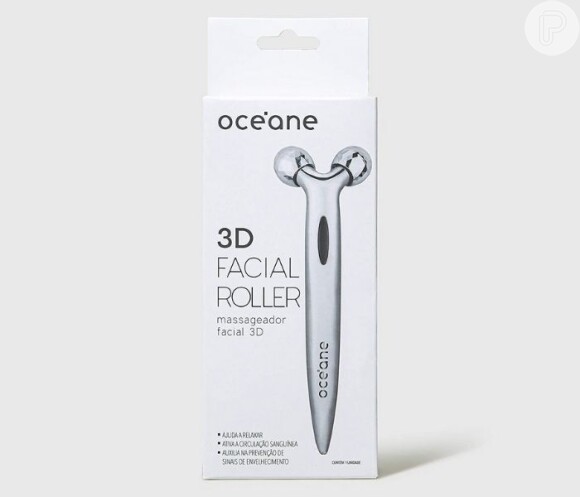 Massageador Facial Roller, da Océane, disponível na Amazon