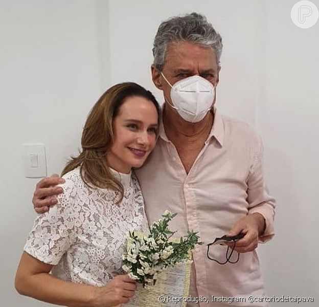 Chico Buarque e Carol Proner se casaram em Itaipava, no Rio de Janeiro