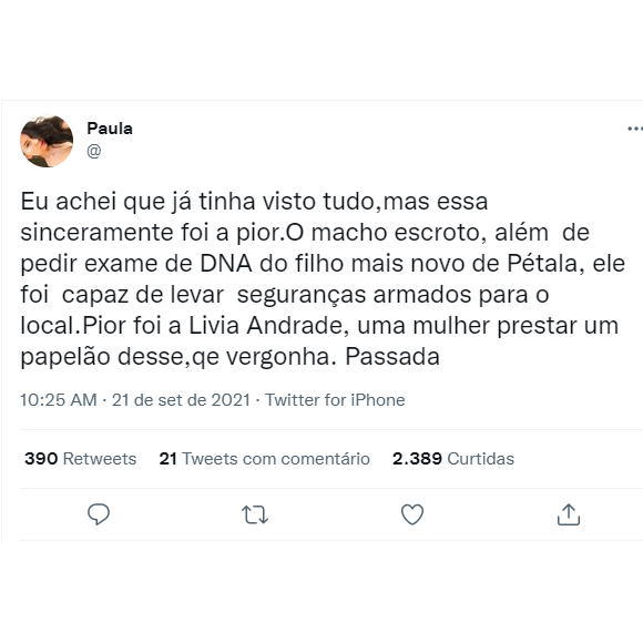 Internautas se chocam com atitude de Lívia Andrade de acompanhar Marcos Araújo em exame de DNA do filho