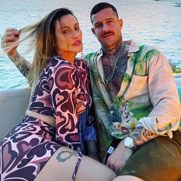 Cleo ganhou elogio do marido, o empresário Leandro D'Lucca