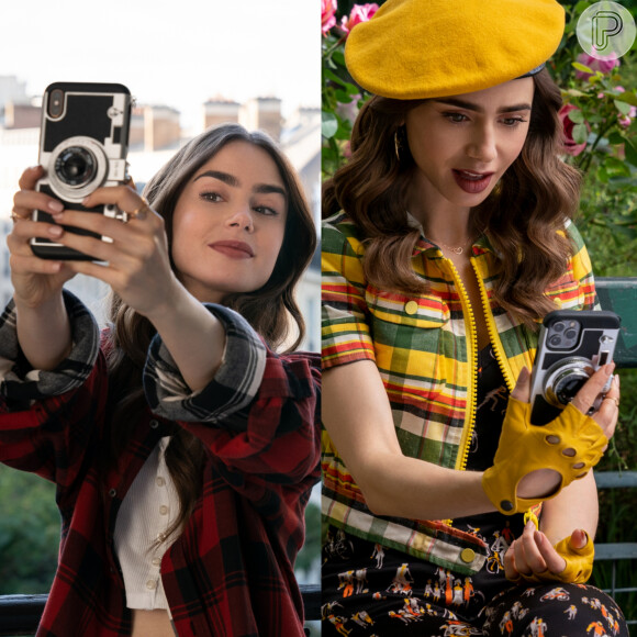 'Emily In Paris 2': protagonista mudou modelo de celular, mas manteve capinha de celular