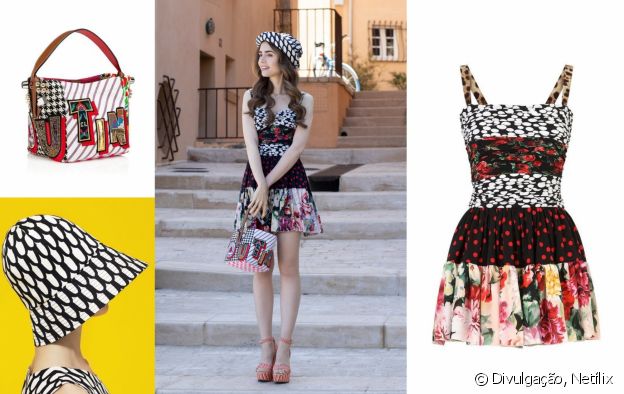 Look de Emily com vestido Dolce & Gabbana