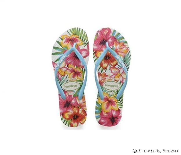 Chinelo Havaianas Slim Hibisco Feminino