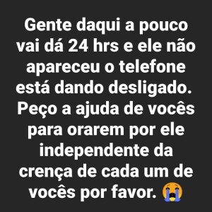 Mãe de Nego do Borel pede orações em meio ao desaparecimento do cantor