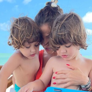 Andressa Suita é mãe de Gabriel, de 4 anos, e Samuel, de 3