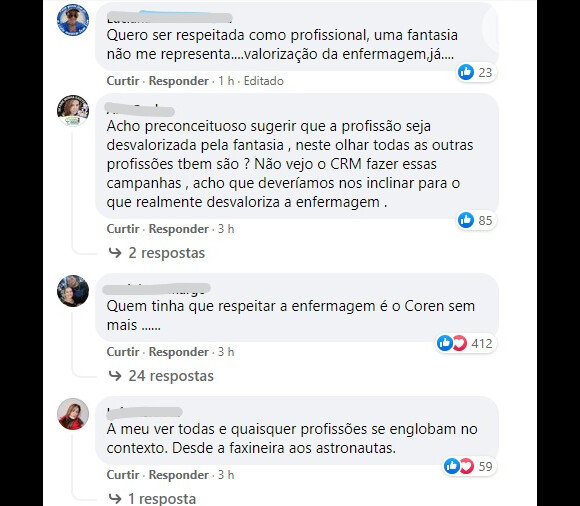 Comentários a favor da fantasia polêmica de Bruna Marquezine foram de enfermeiros que acreditam que outras pautas mais importantes merecem debate