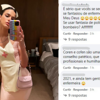Bruna Marquezine causa polêmica na web por fantasia de enfermeira: 'Preconceituoso'