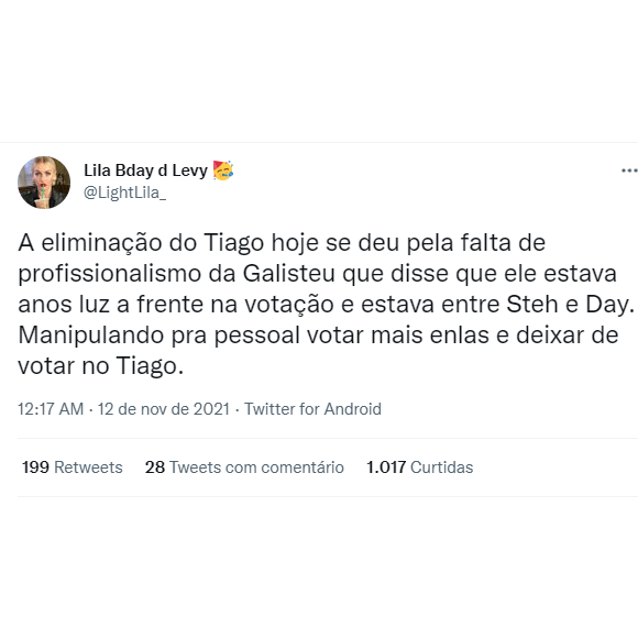 Web especula motivos para eliminação de Tiago Piquilo