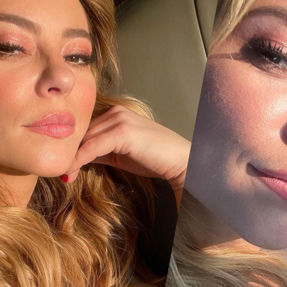 Paolla Oliveira publicou selfies dentro de um carro