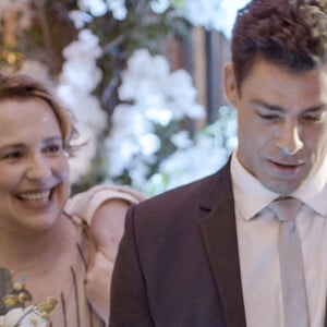 Novela 'Um Lugar ao Sol': Bárbara (Alinne Moraes) e Christian/Renato (Cauã Reymond) se casaram, mas logo casamento foi marcado por tragédia