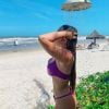 Viih Tube postou uma foto de biquíni na praia e fez uma brincadeira com referência ao 'BBB'