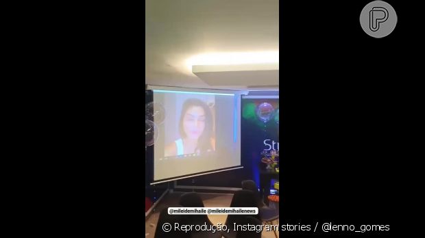Filho de Mileide Mihaile fica emocionado com vídeo dos pais