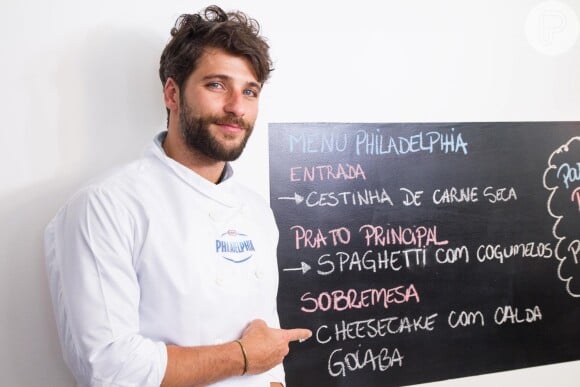 Bruno Gagliasso participa da ação "Philadelphia transforma sua cozinha", nesta segunda-feira, 1 de dezembro de 2014, em São Paulo
