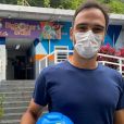 'BBB 22': Tadeu Schmidt visita casa do 'Big Brother Brasil' pela primeira vez e avisa que obra está revelando novidades no cenário