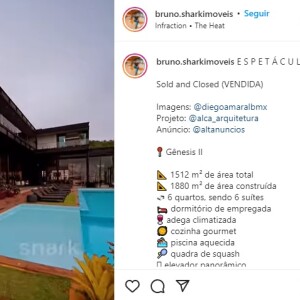 Mansão de Neymar tem piscina aquecida e quadra de squash