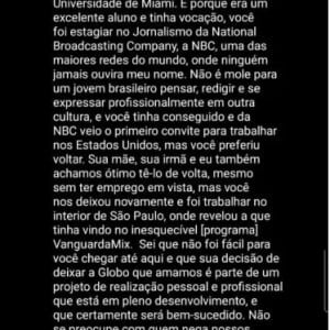 Gilberto Leifert também garantiu que nunca interferiu na carreira de Tiago