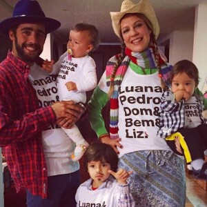 Luana Piovani e Pedro Scooby tiveram três filhos: Dom, Liz e Bem