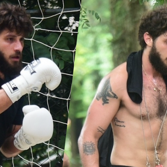 Chay Suede mantém boa forma com treinos intensos de boxe