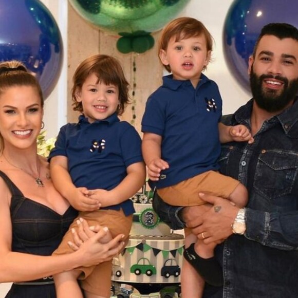 Com Gusttavo Lima infectado, Andressa Suita e os filhos não contraíram Covid-19
