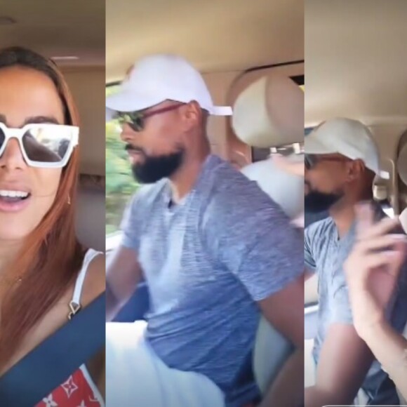 Anitta flerta em francês com motorista durante viagem com amigas