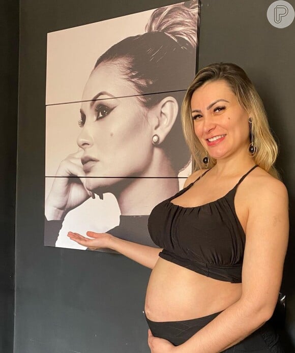 Andressa Urach está com 33 semanas de gestação e ficará internada para que bebê não nasça prematuro