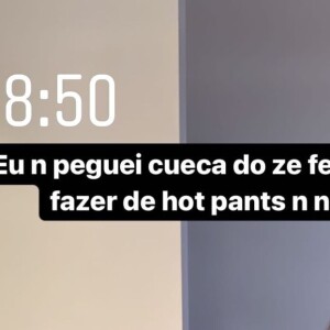 Virgínia Fonseca transformou uma cueca de Zé Felipe em uma calcinha hot pant