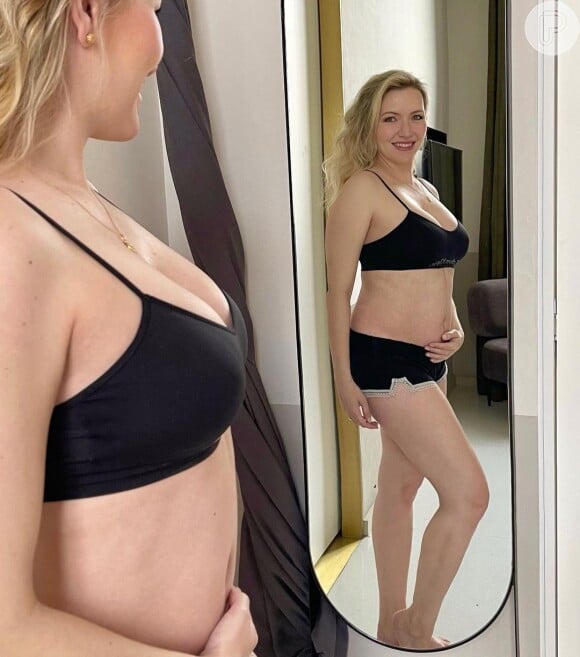 Edson Celulari e Karin Roepke estavam à espera de Chiara desde setembro, quando anunciaram a gravidez