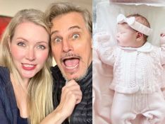 Edson Celulari é pai novamente! Ator e Karin Roepke anunciam nascimento de Chiara, 1ª filha do casal. Foto!