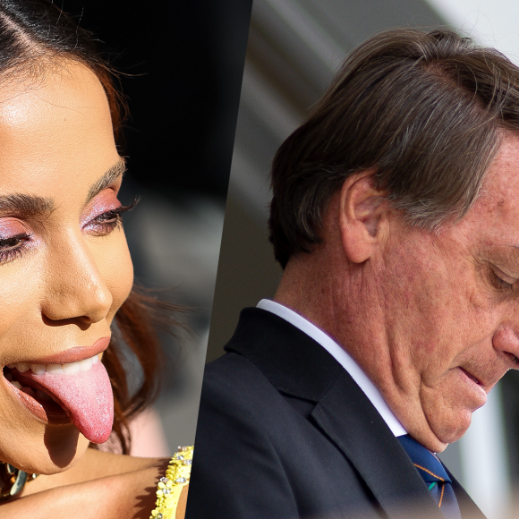 Anitta e Jair Bolsonaro bateram boca em rede social nesta quarta-feira (09)