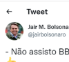 Jair Bolsonaro sobre o 'BBB 22': 'Não assisto. Muito ruim'