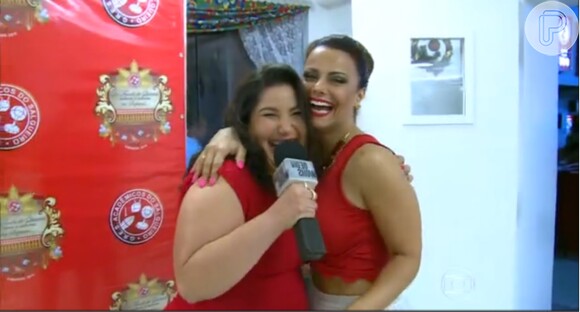 Viviane Aráujo mostra um dia de ensaio no Salgueiro, escola de samba da qual é rainha de bateria